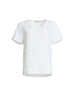 Silver Jewel Print Top - White/Silver