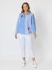 Cove Embroidered Gingham Shirt - Azure White