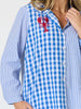 Cove Embroidered Gingham Shirt - Azure White