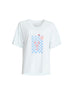 Laguna Cafe Print Cotton Tee - White