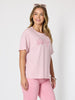 Coastal Embroidered Tee - Musk