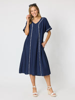 Del Mar Dress - Navy