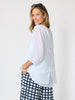 Camellia Floral Print Top - White