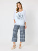 Camellia Floral Print Top - White