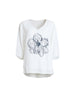 Camellia Floral Print Top - White