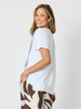Bay Leaf Print Top - White Mocha