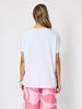Bay Leaf Print Top - White Blush