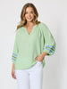 Canopy Ric Rac Top - Apple