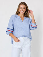 Canopy Ric Rac Top - Chambray