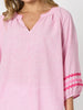 Canopy Ric Rac Top - Lipstick