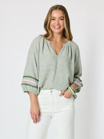 Canopy Ric Rac Top - Olive