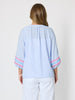 Canopy Ric Rac Top - Pale Blue