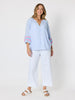 Canopy Ric Rac Top - Pale Blue