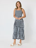 Bianca Stripe Print Sundress - Black/White