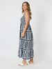 Bianca Stripe Print Sundress - Black/White