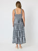 Bianca Stripe Print Sundress - Black/White
