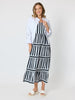 Bianca Stripe Print Sundress - Black/White
