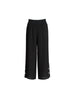 Essential Button Wide Leg Pant  - Black