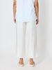 Essential Button Wide Leg Pant  - Ivory