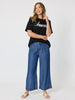 Amour Noir Embroidered Tee - Black