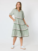 Canopy Ric Rac Dress - Olive