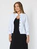 Gisele Embroidered Denim Jacket  - White