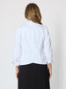 Gisele Embroidered Denim Jacket  - White