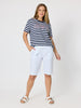 Santorini Cotton Pull On Short - White