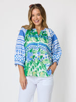 Limoncello Floral Print Top - Apple Multi