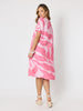 Bay Leaf Print Dress - Blush Multi
