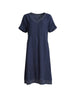 Del Mar Stitch Detail Dress - Navy