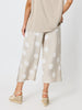 Riviera Spot Print Pant - Natural/White