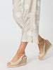 Riviera Spot Print Pant - Natural/White