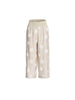 Riviera Spot Print Pant - Natural/White