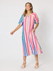 Jewel Stripe Print Dress - Candy Multi