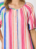Jewel Stripe Print Dress - Candy Multi