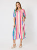 Jewel Stripe Print Dress - Candy Multi