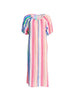 Jewel Stripe Print Dress - Candy Multi
