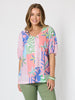 Urban Jungle Print Top - Musk Multi