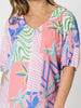 Urban Jungle Print Top - Musk Multi