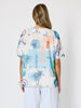 Caribbean Coast Print Top - Aqua Multi