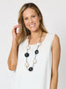 Ophelia Necklace - Black/White