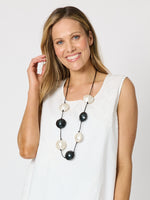 Ophelia Necklace - Black/White