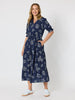 Montecito Print Dress - Navy/White