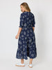 Montecito Print Dress - Navy/White