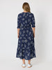 Montecito Print Dress - Navy/White