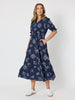 Montecito Print Dress - Navy/White