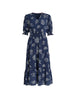 Montecito Print Dress - Navy/White
