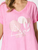 Orbit Print Top - Pink