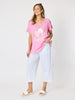 Orbit Print Top - Pink